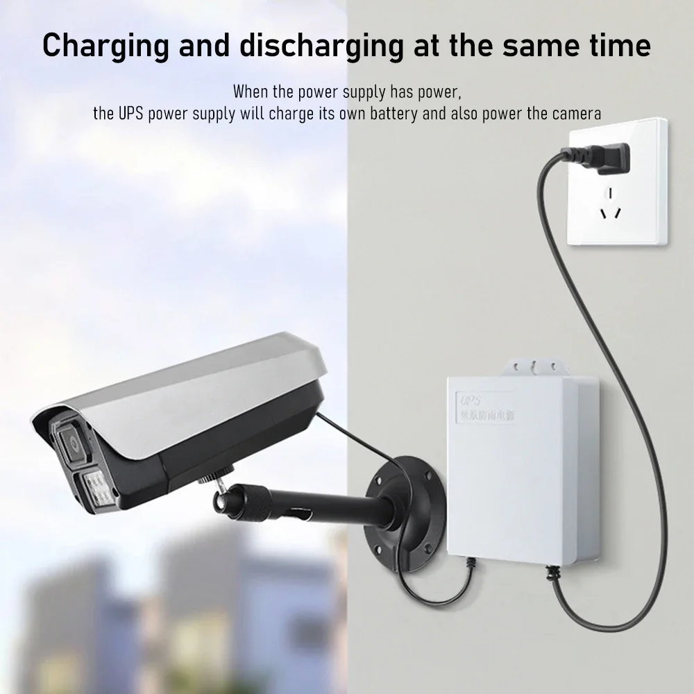 12V 2A Power Cable UPS Security Camera Special Power Without Battery Supply Power Outage To Continue Working CCTV Accessory