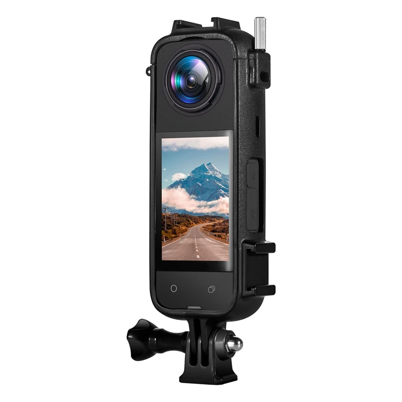 For Insta360 X4 Frame Cold Shoe Plastic Protective Frame Multifunctional Frame Cage Action Camera Accessories