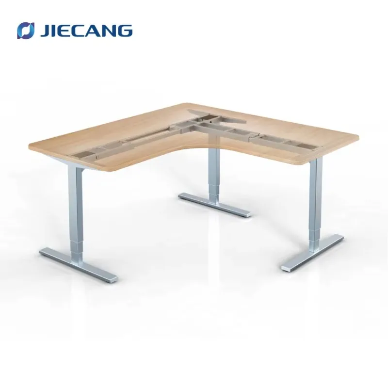 China Manufacture Electric Lift Table 3 Leg Height Adjustable Standing Office Computer Desk Frame