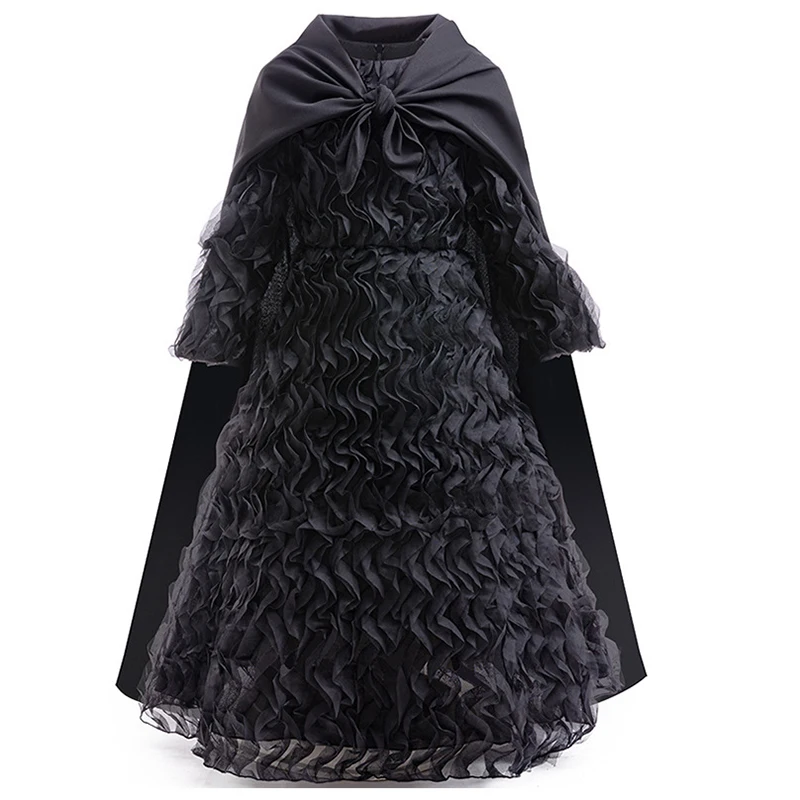 

Платье для косплея Wicked из фильма, накидка, черный костюм принцессы ведьмы и эльфабы, нарядное праздничное платье, одежда на Рождество и Хэллоуин