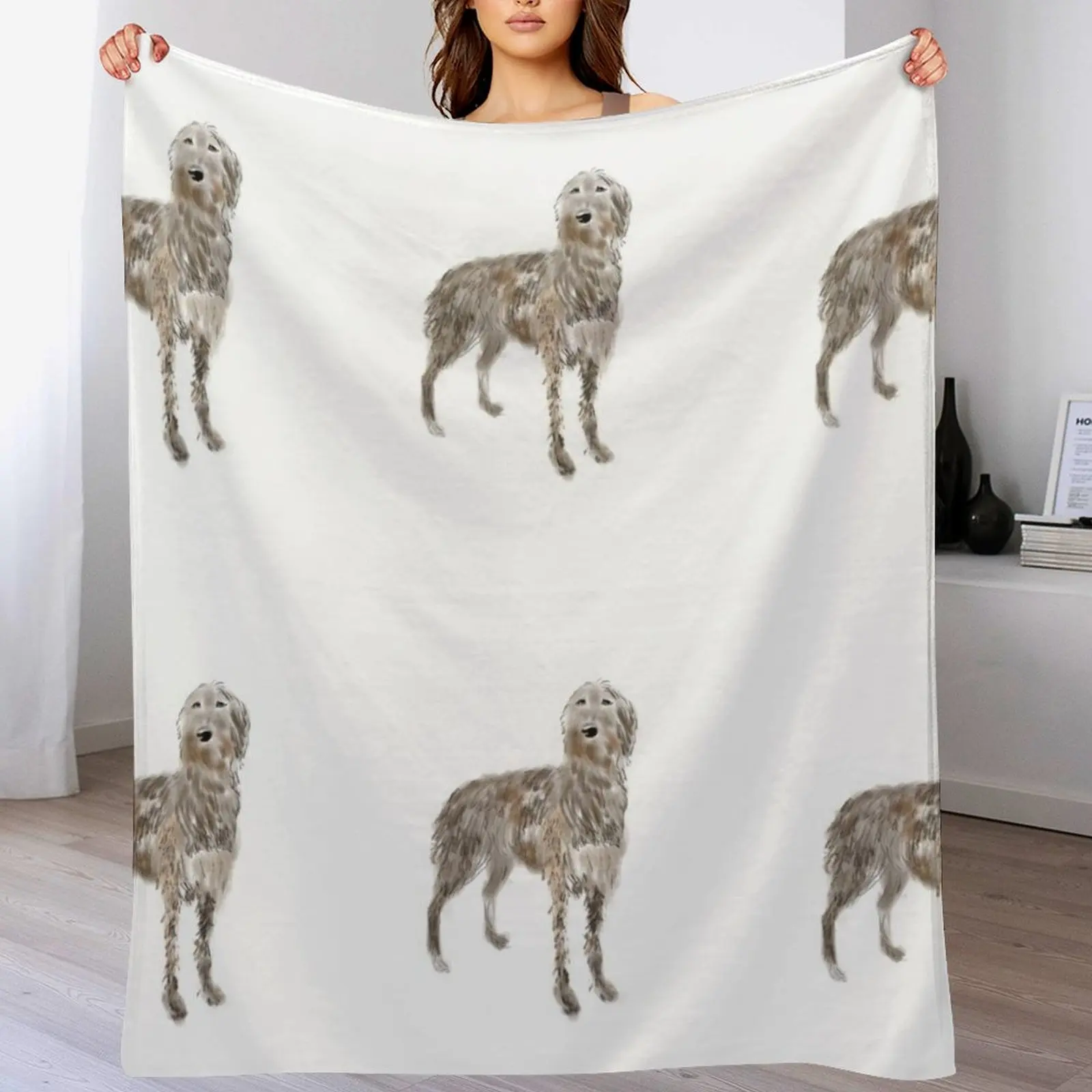 Deerhound Throw Blanket