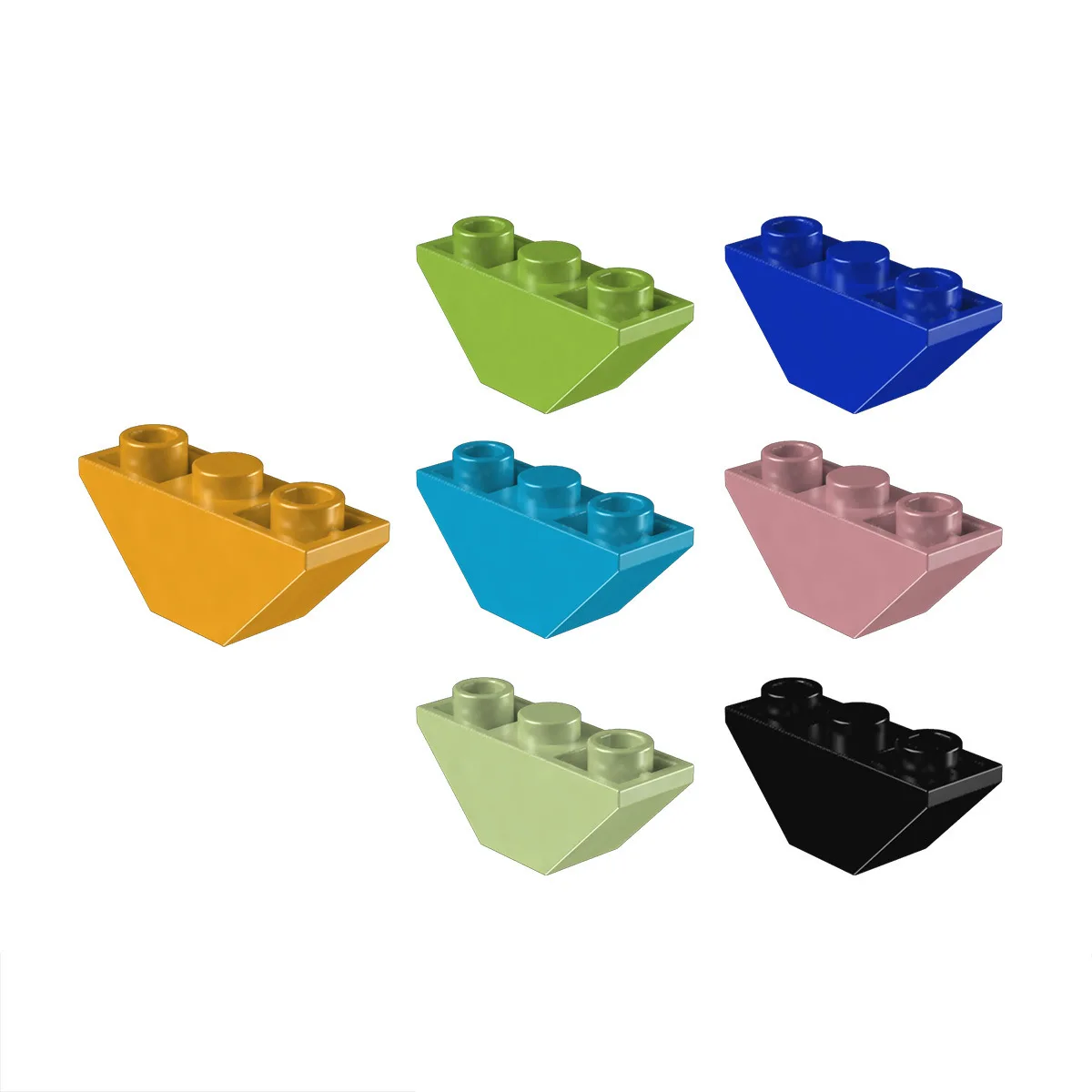 Small Particle Building Blocks Assembled Double-sided Anti-sloping 3-hole Building Block Parts 984 Compatible with Lego 18759