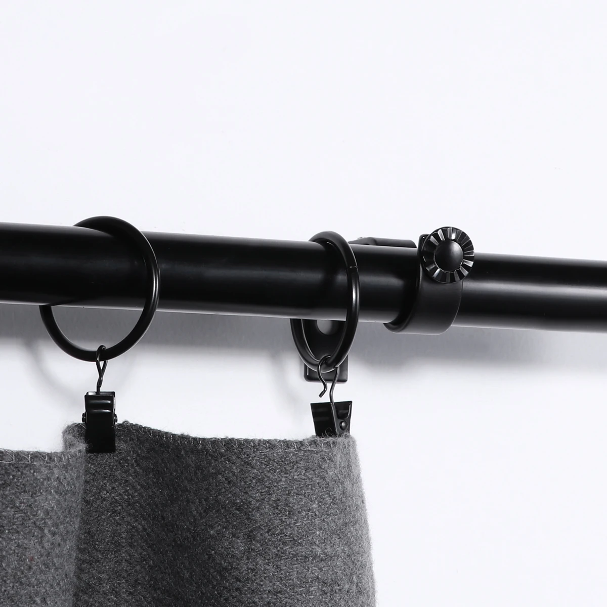 

Wall Mount Curtain Rod Bracket Pole Drapery Magnetic Force Mounting Holder Black