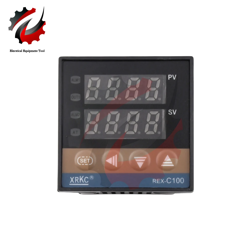 REX-C100 Digital PID Intelligent Temperature Controller Alarm AC110-240V Universal/K Type REX C100 Thermostat SSR Relay Output