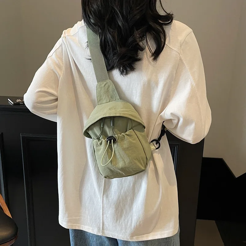 

Unisex Men Women Small Oxford Cloth Crossbody Bag Lightweight Chest Pack For Women Daily Use Work Commute Yellow S