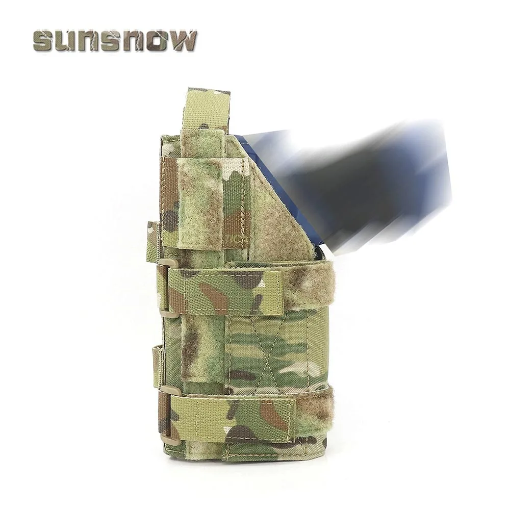 

Tactical Universal Gun Holster Adjustable MOLLE Waist Belt Pistol Holster Quick Pull Kit for 1911 Glock17,p320,92A Hunting Gear