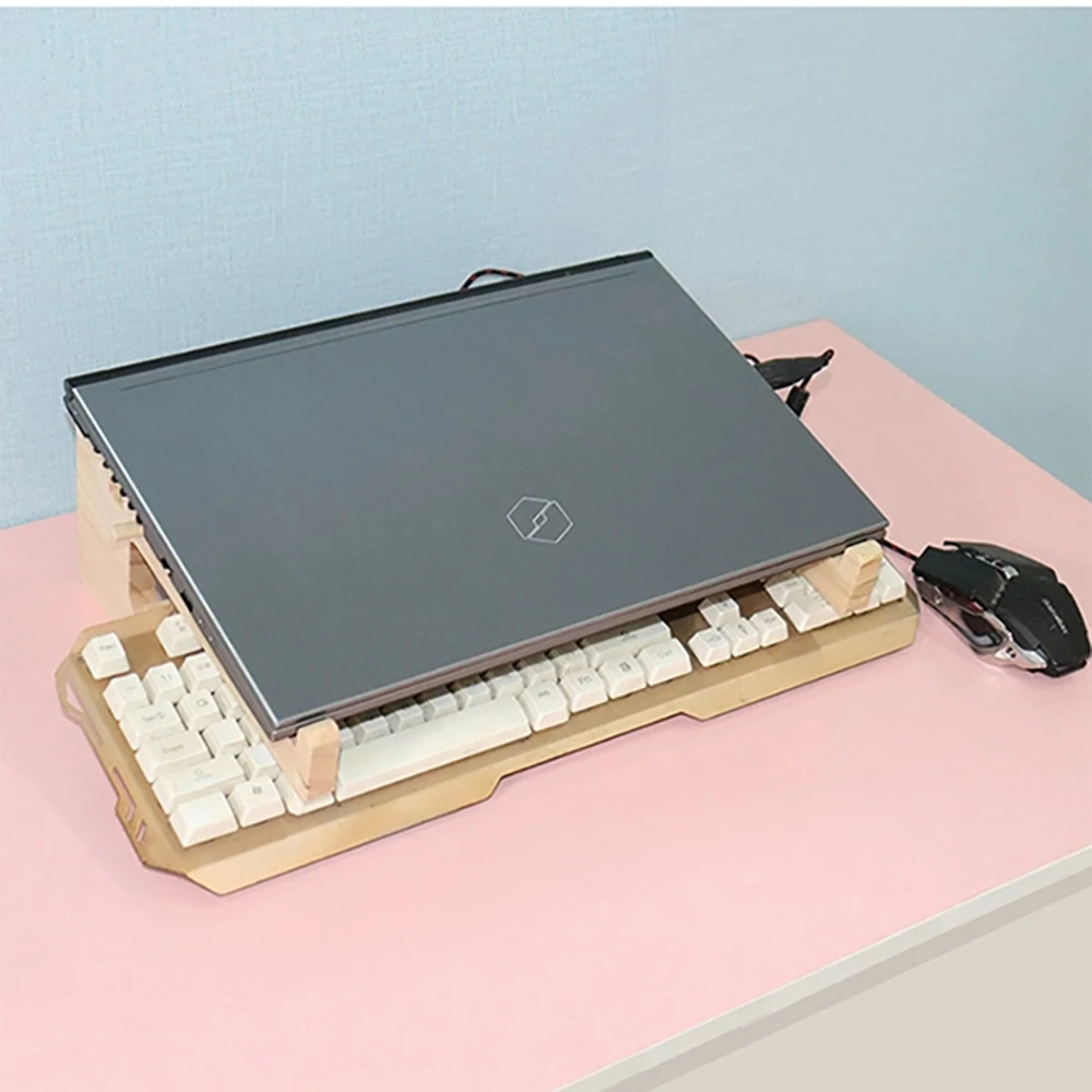 Вертикальная подставка для ноутбука, деревянный подставка для ноутбука 11-17 дюймов, охлаждающий кронштейн для Macbook Dell