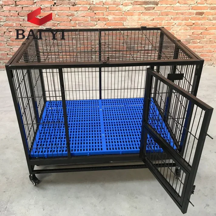 

48 Inch Stack Pet Kennel Cages and Pet Rooms with Top Open and Food Bowl