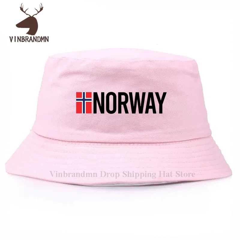 New fashion Norway Norge NOR Norwegian Nordmann NO men women Bucket hat 2022 hot sale hip hop bucket hat summer Fishing sun hats