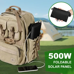 Tragbares Faltplatten -Solarpanel, Solarpanel, schnelles Ladegerät, USB, 5 V, DC, Gesamtleistung, Mobile Power Bank für Camp, 500W 10 Hauptdarsteller Solarplattenkit - №4