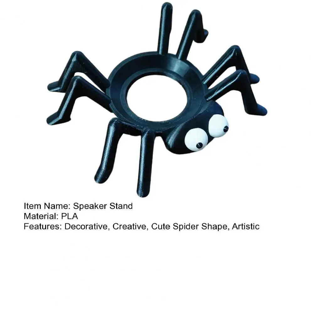 Speaker Stand Spider Shape Display Holder 3D Printed Desk Speaker Holder For Tabletop Living Room Bedroom Conference Room