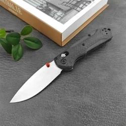 Pocket BM 565 Folding Knife Carbon Fiber Handle D2 Blade Outdoor Camping Everyday Carry Survival Hunting EDC Hand Tools Knives