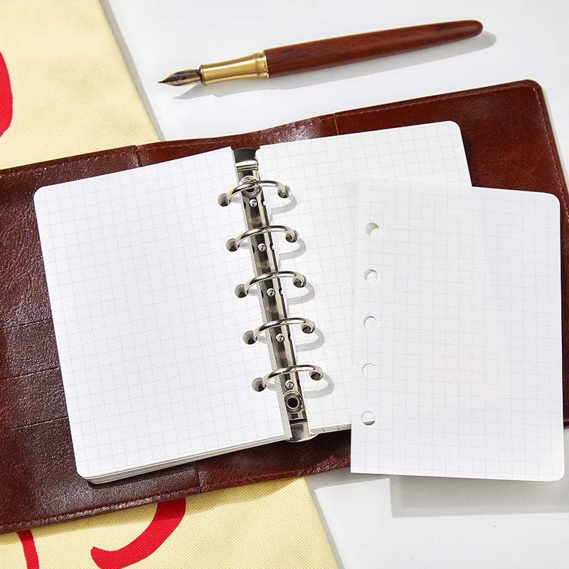80 Pages/book Cute Cat and Dog Landscape Leather Cover Loose-leaf Book Creative DIY Journal Material Collage Stationery - view 4