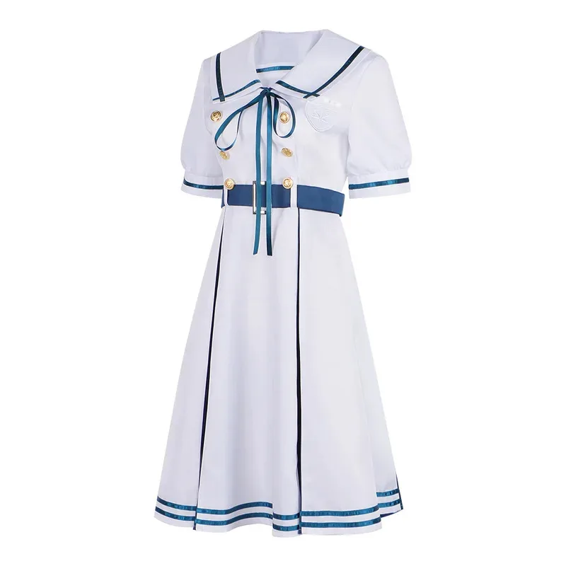 Wakaba Mutsumi JK Uniform Cosplay Anime BanG Dream! Mortis Costume Wig