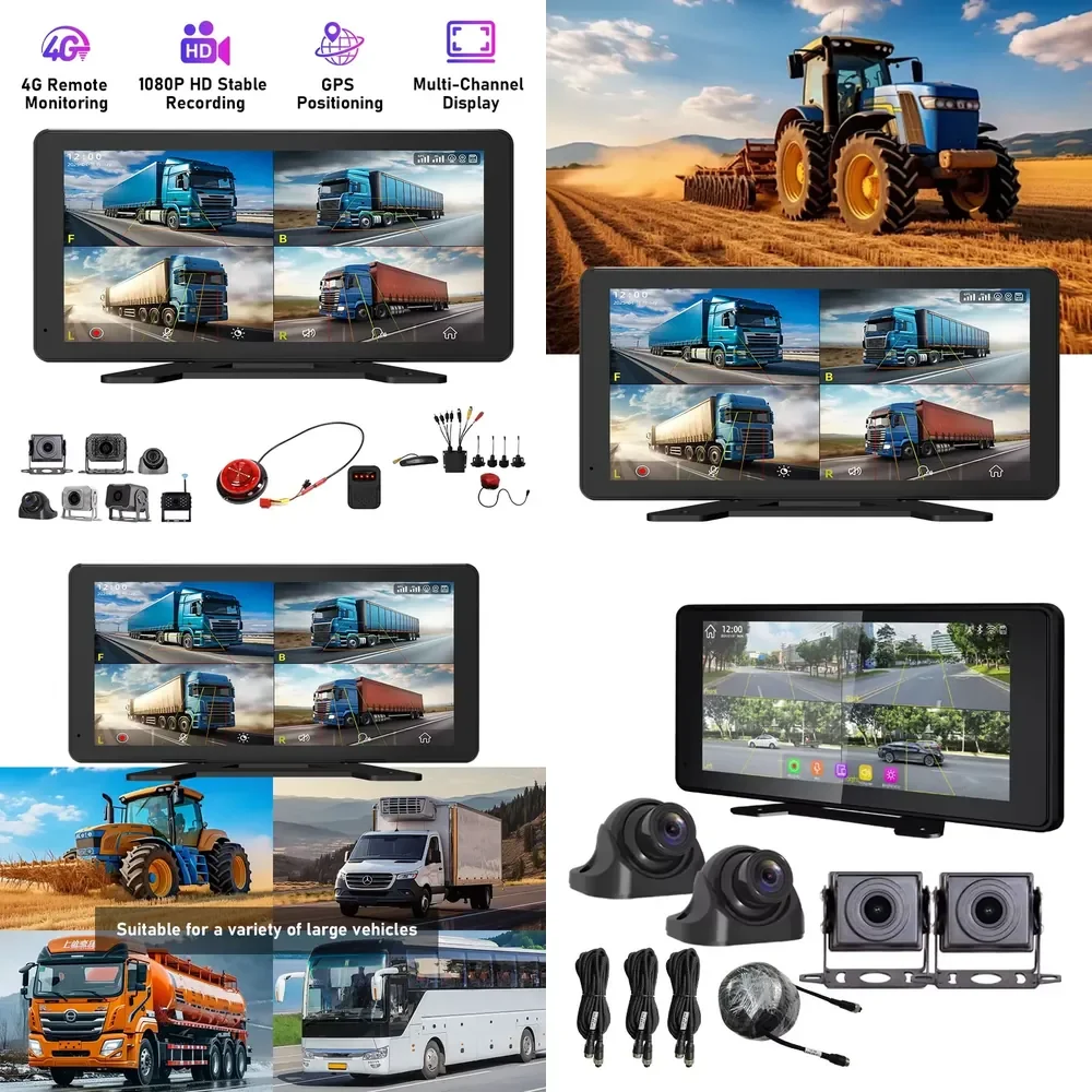 

Premium Truck Car Dashcam IPS Screen 1080P Recording Night Vision BSD 4G/5G Wide Dynamic Range Clear Video