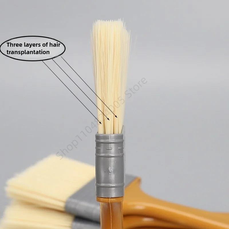 Pincel de pintura de plástico práctico, juego de herramientas de pintura multifunción para pared y muebles, pinceles de pintura de 1-5 pulgadas, 5 uds.