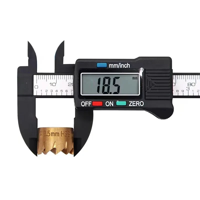 1pc Plastic Vernier Caliper Digital Display Caliper 0-150mm Ruler Electronic Micrometer Ruler Height Depth Measuring Tool