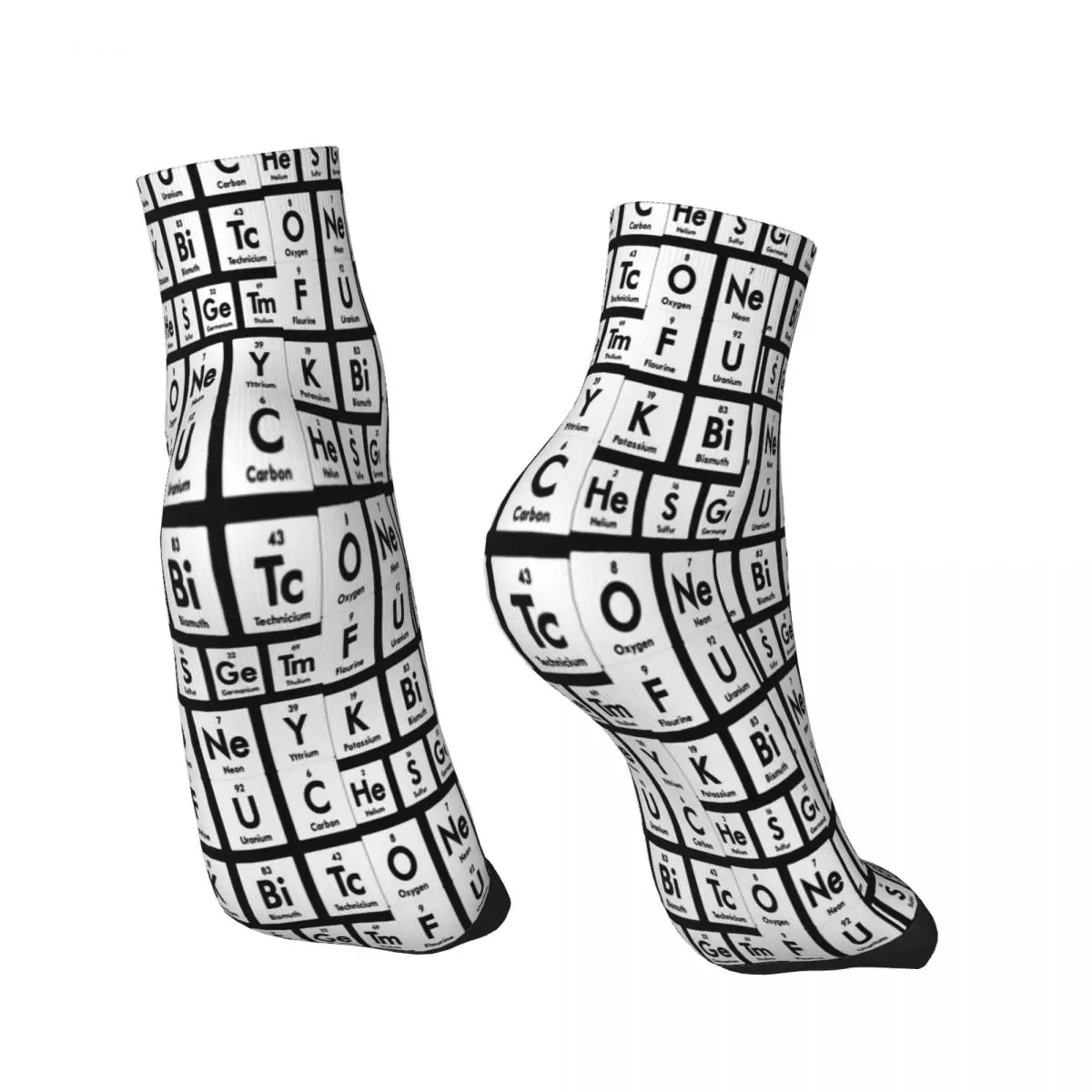 Chemistry Chemist Science Scientist Periodic Table Joke Elements Gift Ankle Socks Male Mens Women Autumn Stockings Hip Hop