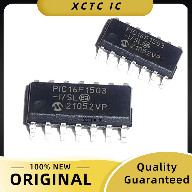 PIC16F1503 PIC16F1503-I/SL 8-bit Microcontrollers Original MCU SOIC-14 3.5KB FL 128B RAM 12I/O 10-bit ADC Microcontrollers - MCU