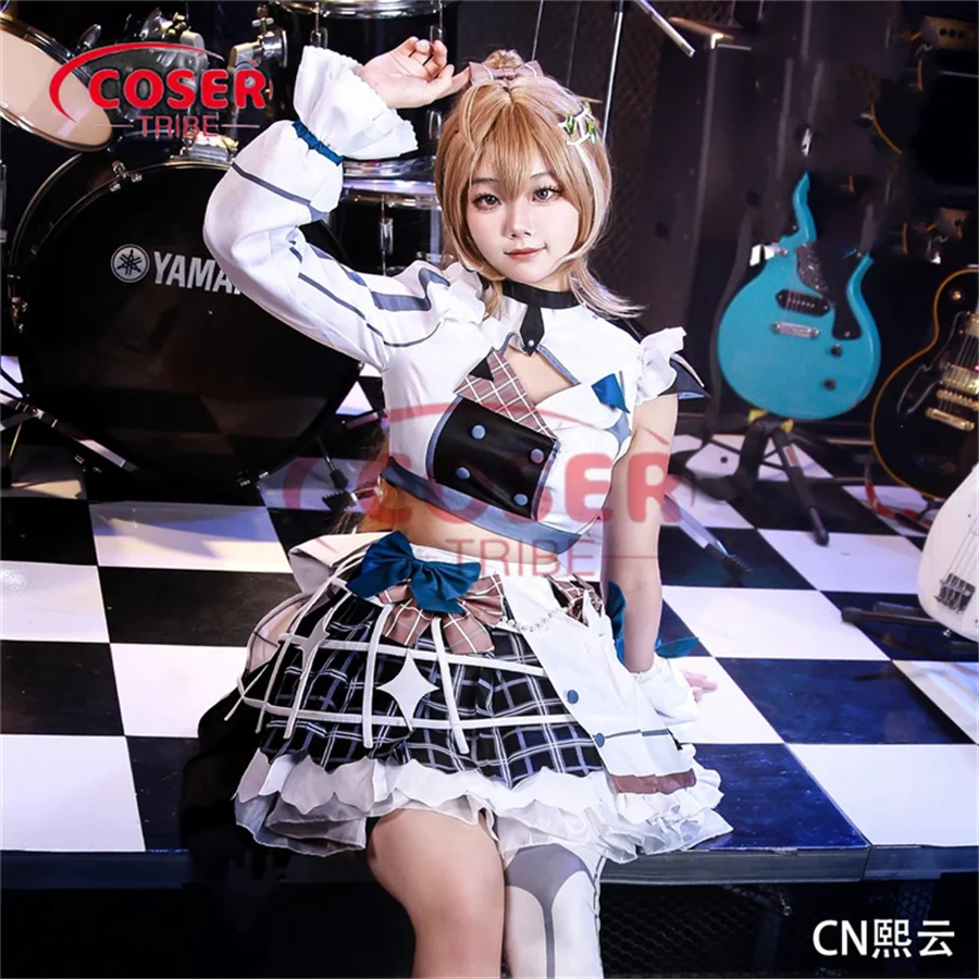 COSER TRIBE  Anime Game NIJISANJ Nanashi Mumei Performance clothing Halloween Carnival Role CosPlay Costume Complete Set