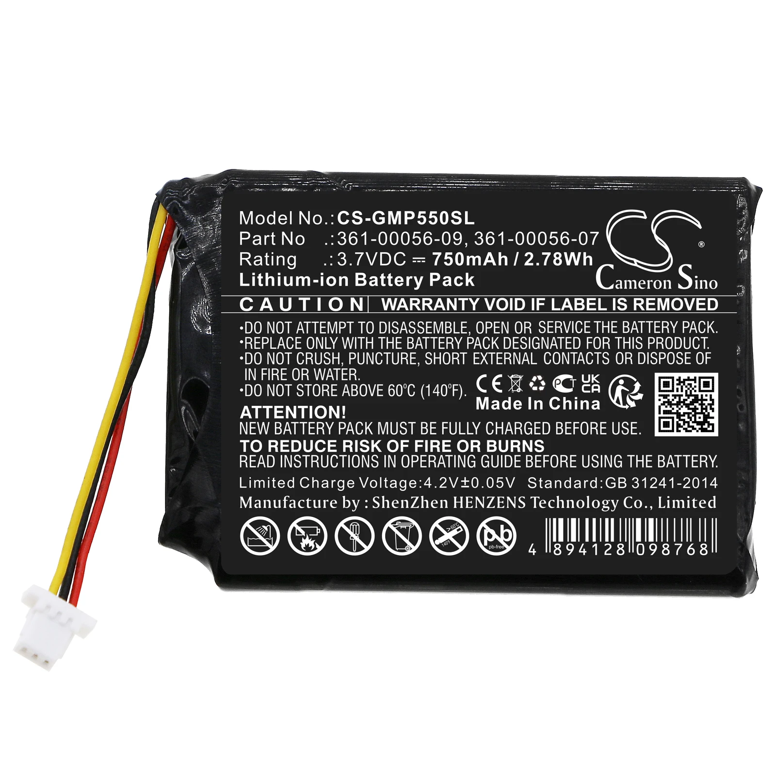 Dog Collar 750mAh Battery For Garmin 361-00056-07 361-00056-09 361-00056-15 Pro 70 550 Trashbreaker Pro 70 550 Receiver PT 10 5