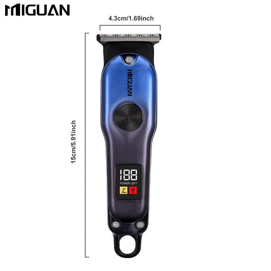 ماكينة قص الشعر المحمولة وسريعة الشحن USB للشحن السريع وجيب صغير الحجم للرجال - سهلة العناية بالشعر والجسم مع