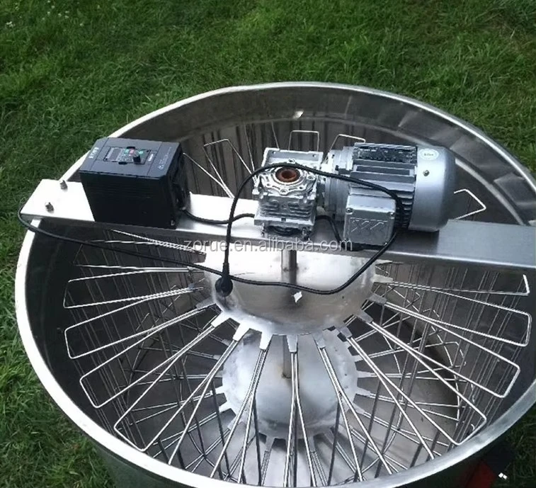 آلة معالجة مستخرج العسل ذات المكون الأساسي للمحرك 24 إطارًا معدات تربية النحل الأوتوماتيكية من الدرجة الغذائية SS