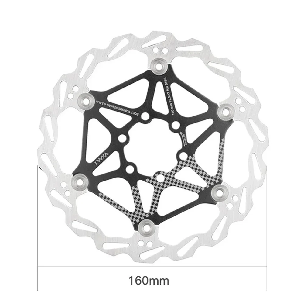 Floating Brake Disc Road 160/180/203MM Spare Parts 1pcs 6 Bolt Accessorie Aluminum Alloy Bicycle Mountain Pads