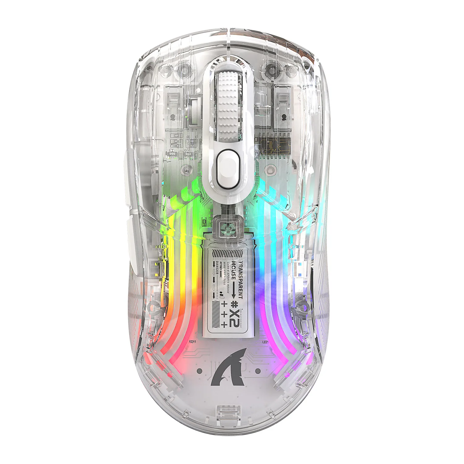 

X2RGB luminous wireless Bluetooth three-mode transparent mouse, gaming e-sports mouse