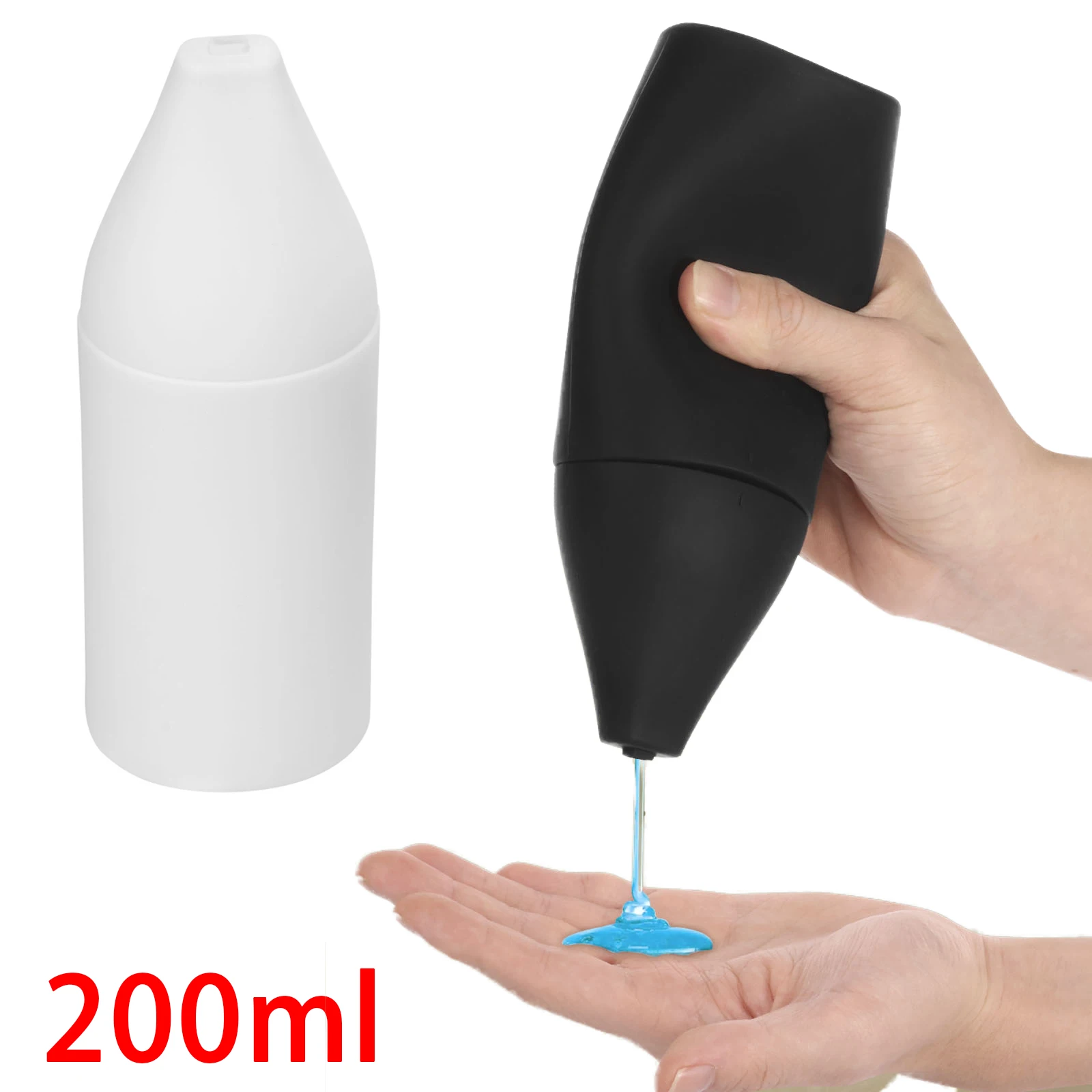 200ml dispensador de sabão de silicone recarregável prato sabão squeeze garrafa à prova de vazamento lavagem líquido shampoo condicionador dispensador