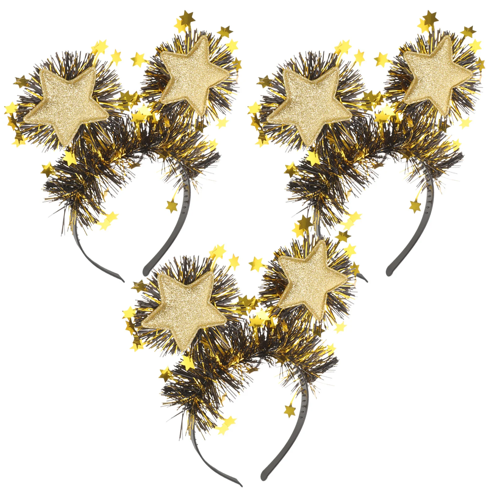 Abaodam 3 قطعة 2025 سنة جديدة سعيدة Headbands الشعر الأطواق عشية حفلة عطلة غطاء الرأس للنساء الفتيات مهرجان الاحتفال الإكسسوارات #3