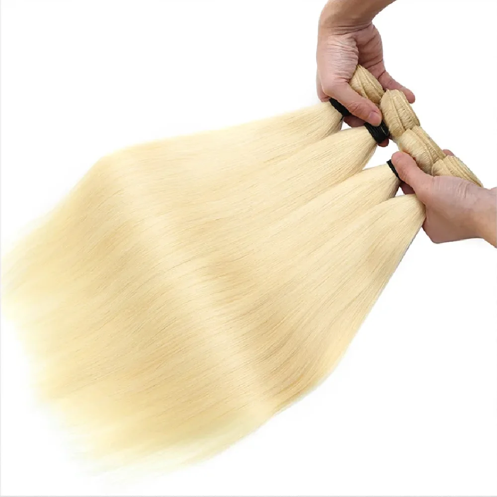 40Inch Honey Blonde Straight Hair Bundles 613 Colored 1/3/4 Pcs Human Hair Long Extension Remy Hair Brazilian Human Hair Bundles