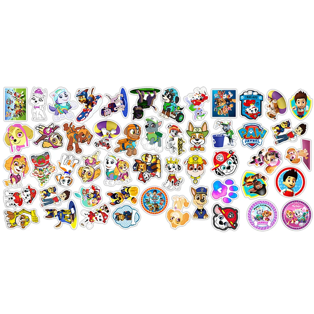 10/30/50PCS PAW Patrol Anime Cartoon Stickers Cute Dog DIY Phone Laptop Luggage Skateboard Graffiti Decals Fun for Kid Toy Gift