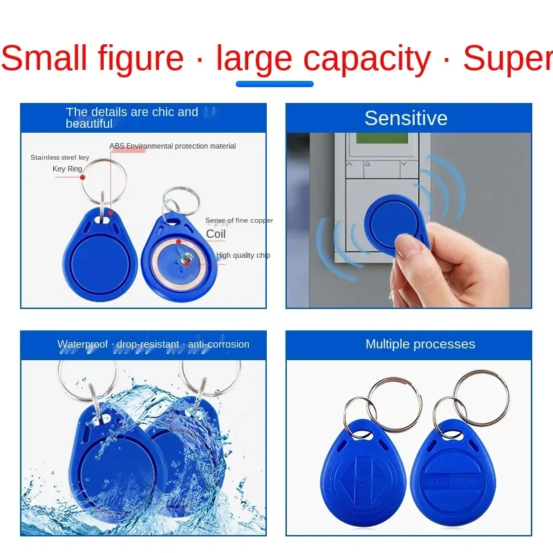 Imagem -05 - Chaveiro Etiqueta Em4305 T5577 50 Peças Lote Chave Cópia 125khz Regravável Gravável Reescrita Anel Chave Etiqueta Rfid Cartão de Proximidade Token Crachá Duplicado