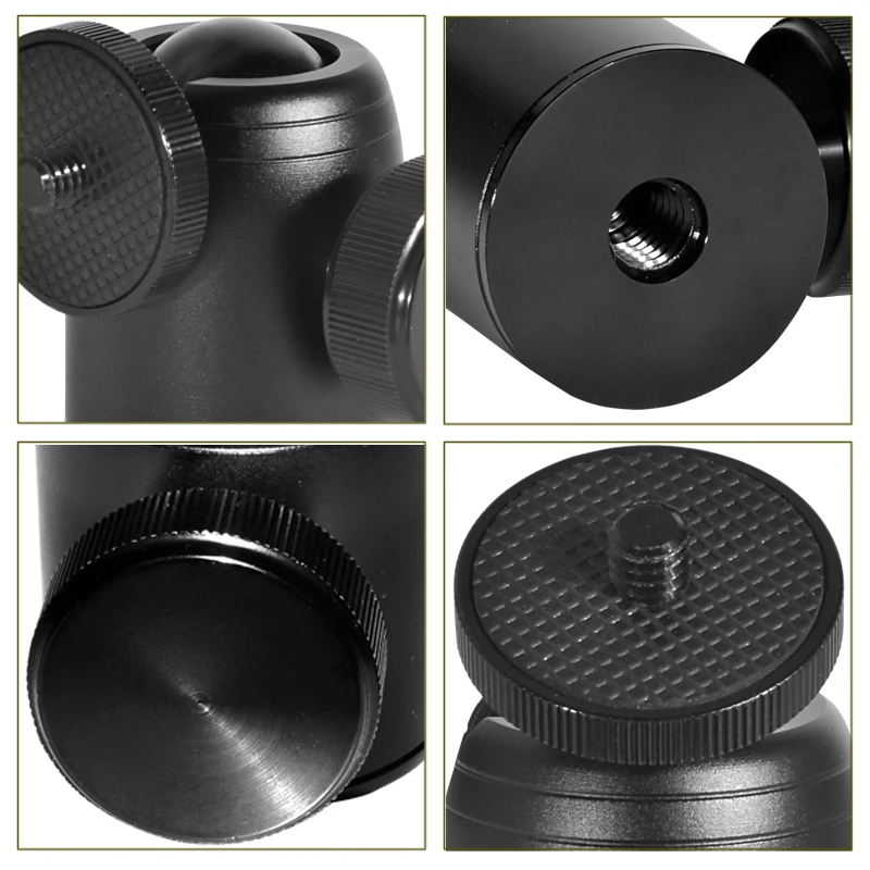 كاميرا صغيرة ballhead 360 رأس دوار كرة ثلاثية حامل هاتف الرأس smting monopod محول تركيب ل DSLR فلاش كاميرا ترايبود