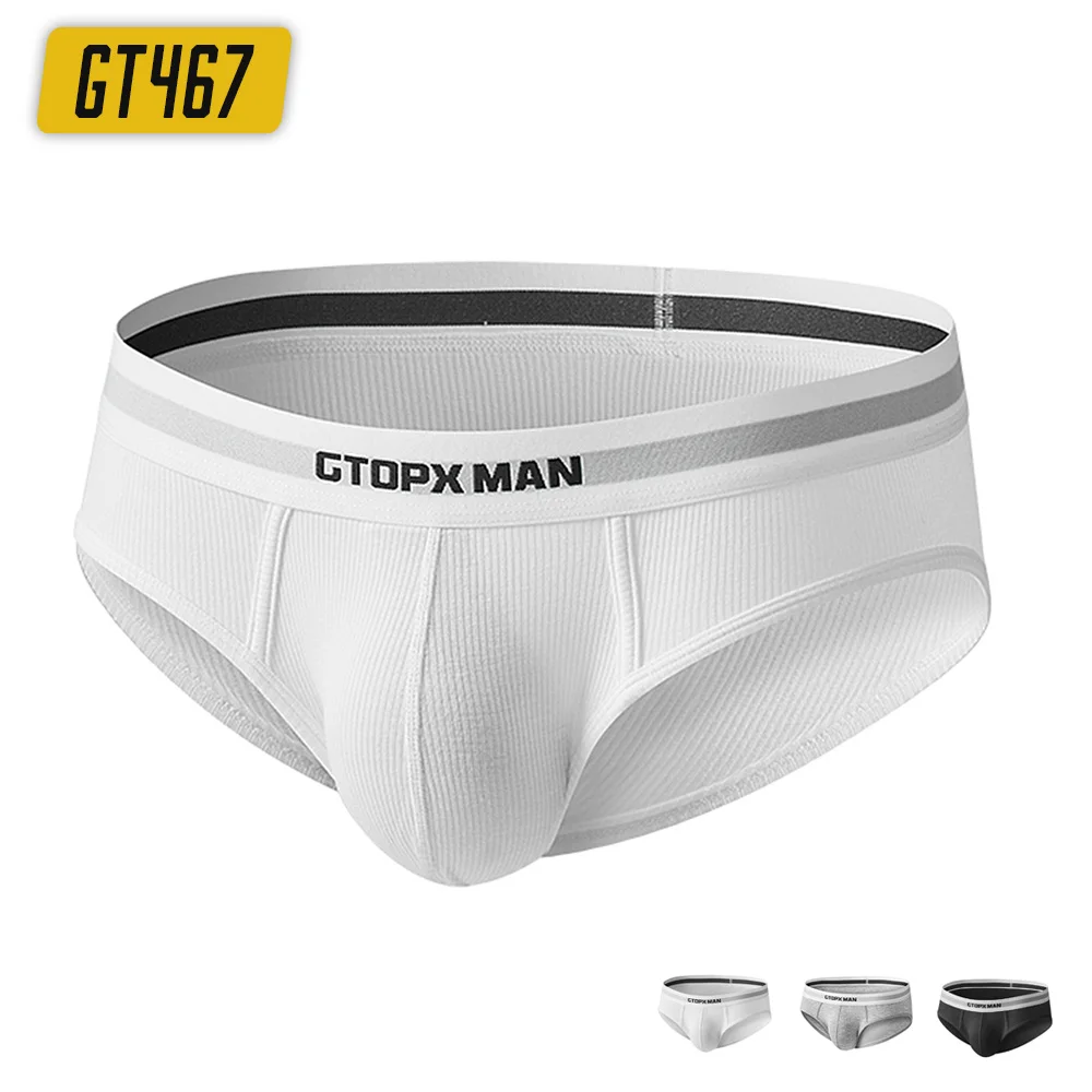 mens sexy underwear briefs gay sexy Comfortable and breathable mesh U-capsule design high elasticity white XXL black GT467