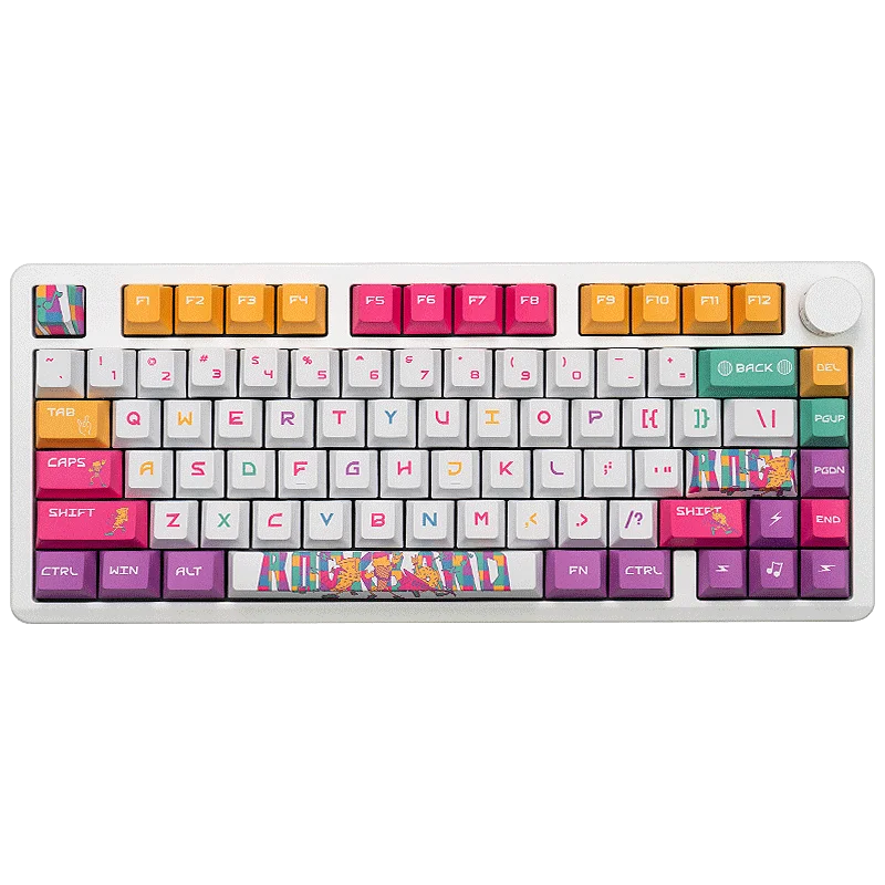 Leobog Hi8 Hi75 Mechanical Keyboard Kit 80 KeyCaps PBT Profile Thermal Sublimation Gradient Cherry Height Game Keyboard Caps