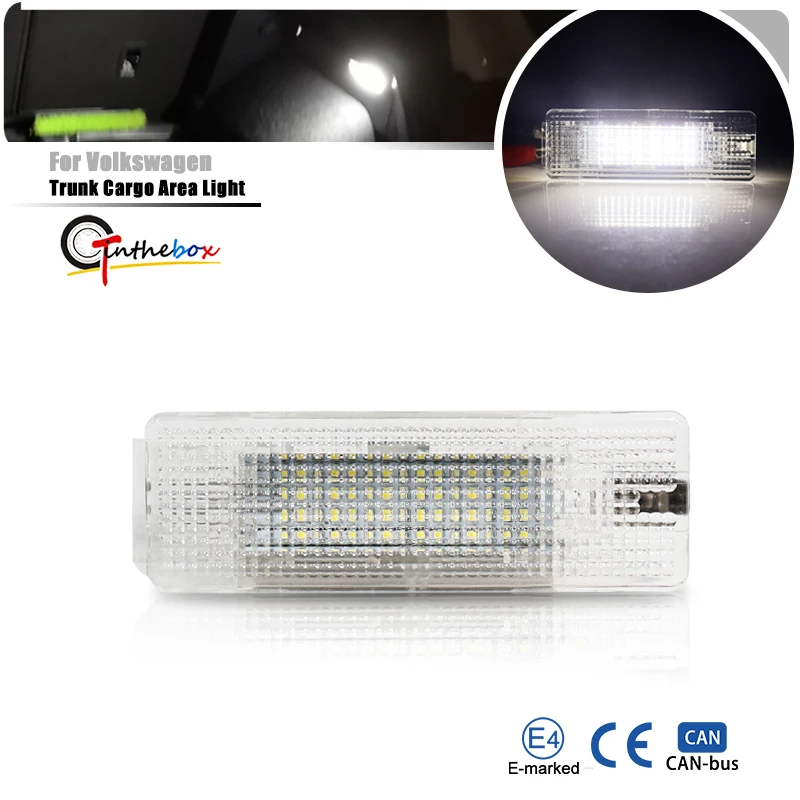 

1PC LED Luggage Compartment Light Trunk Cargo Area Light For VW New Beetle Caddy Eos Golf Jetta Passat For Alhambra Altea Ibiza