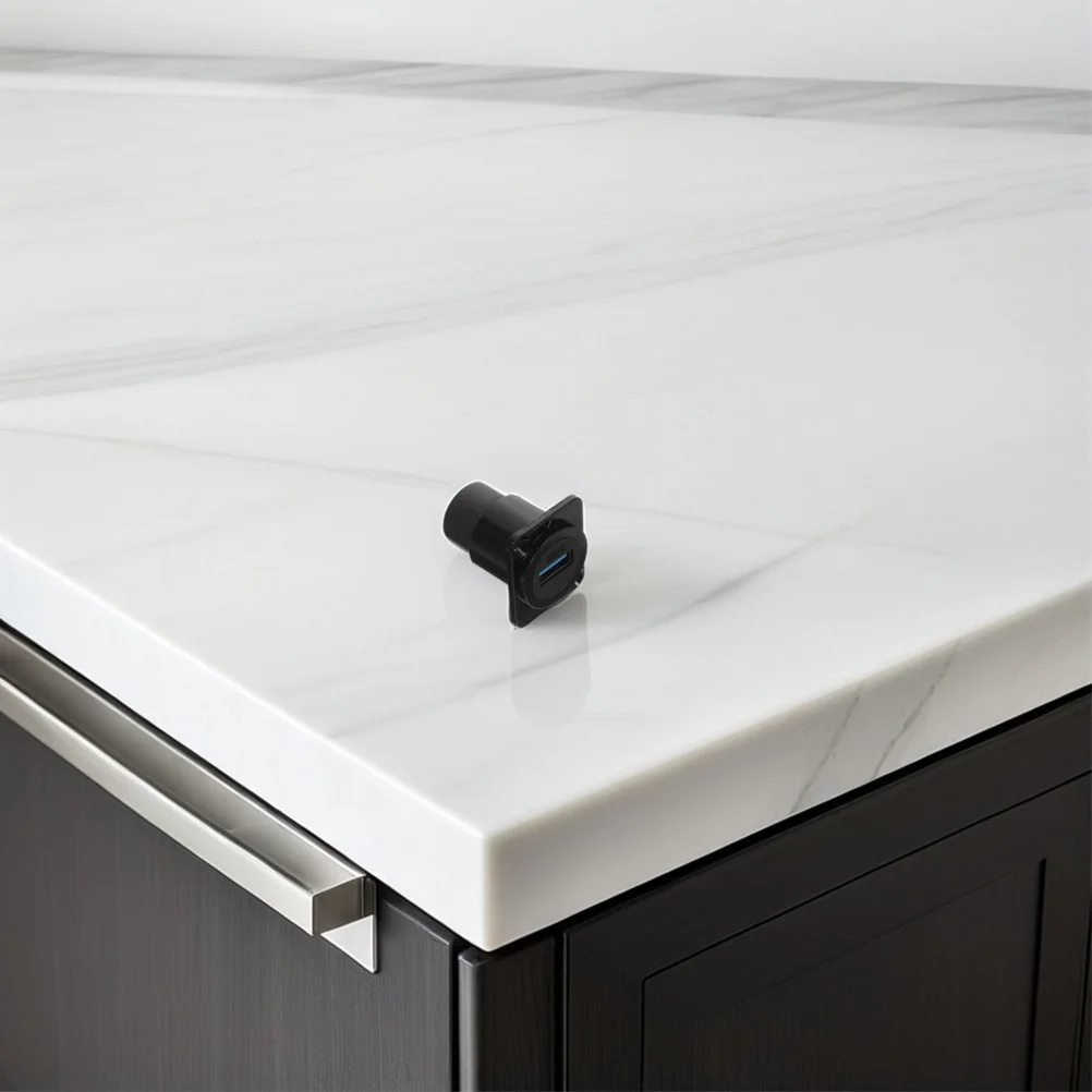 ขั้วต่อ USB แบบติดตั้งบนแผง 2 ชิ้น แบบตรง หัวคู่ ชนิด D แบบทะลุผนัง  ขั้วต่อกันน้ำ