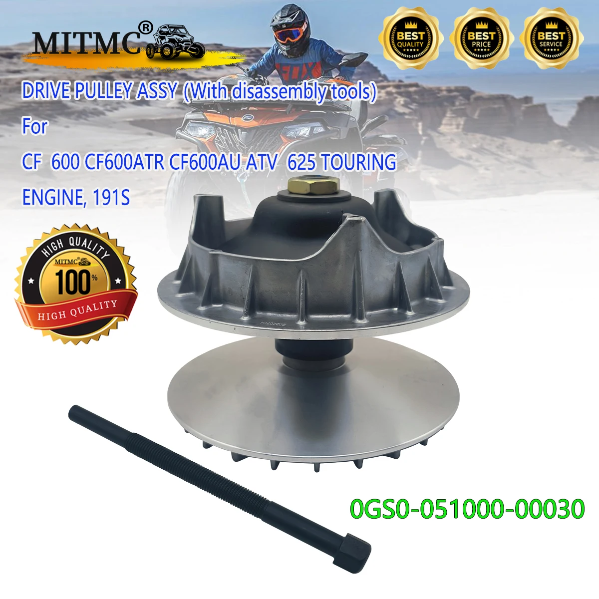 

DRIVE PULLEY ASSY （With disassembly tools） For CF 600 CF600ATR CF600AU ATV CFORCE 625 TOURING 0GS0-051000-00030