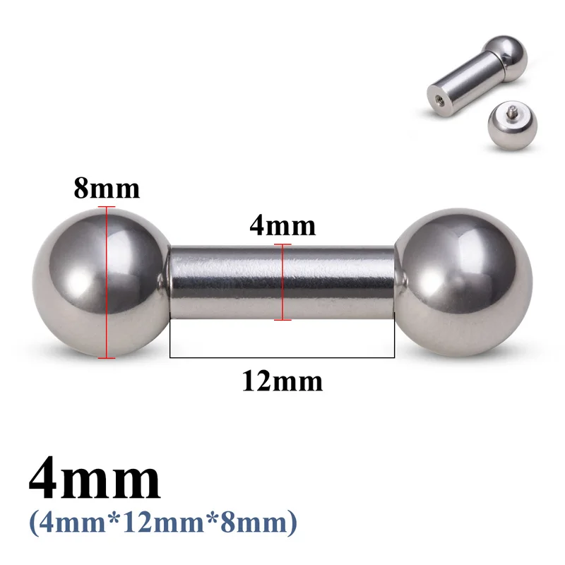 1pc Große Größe Edelstahl Genital Gerade Barbell Ohr Tragus PA Piercing Nippel Ring Bar Knorpel Ohrring Sexy Körper schmuck – Detail 11