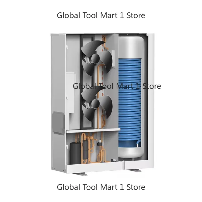 

Инверторный тепловой насос воздух-вода 8-12 кВт, R32, Wi-Fi, моноблок, для систем отопления пола на новой энергии