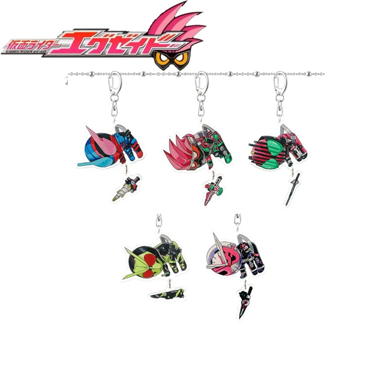 

Горячий Kamen Rider Zero-One Decade Zi-O Набор акриловых ключей - Брелок в стиле аниме, подвеска для сумки, кошелька, косплей, мультфильм, аниме, подарок