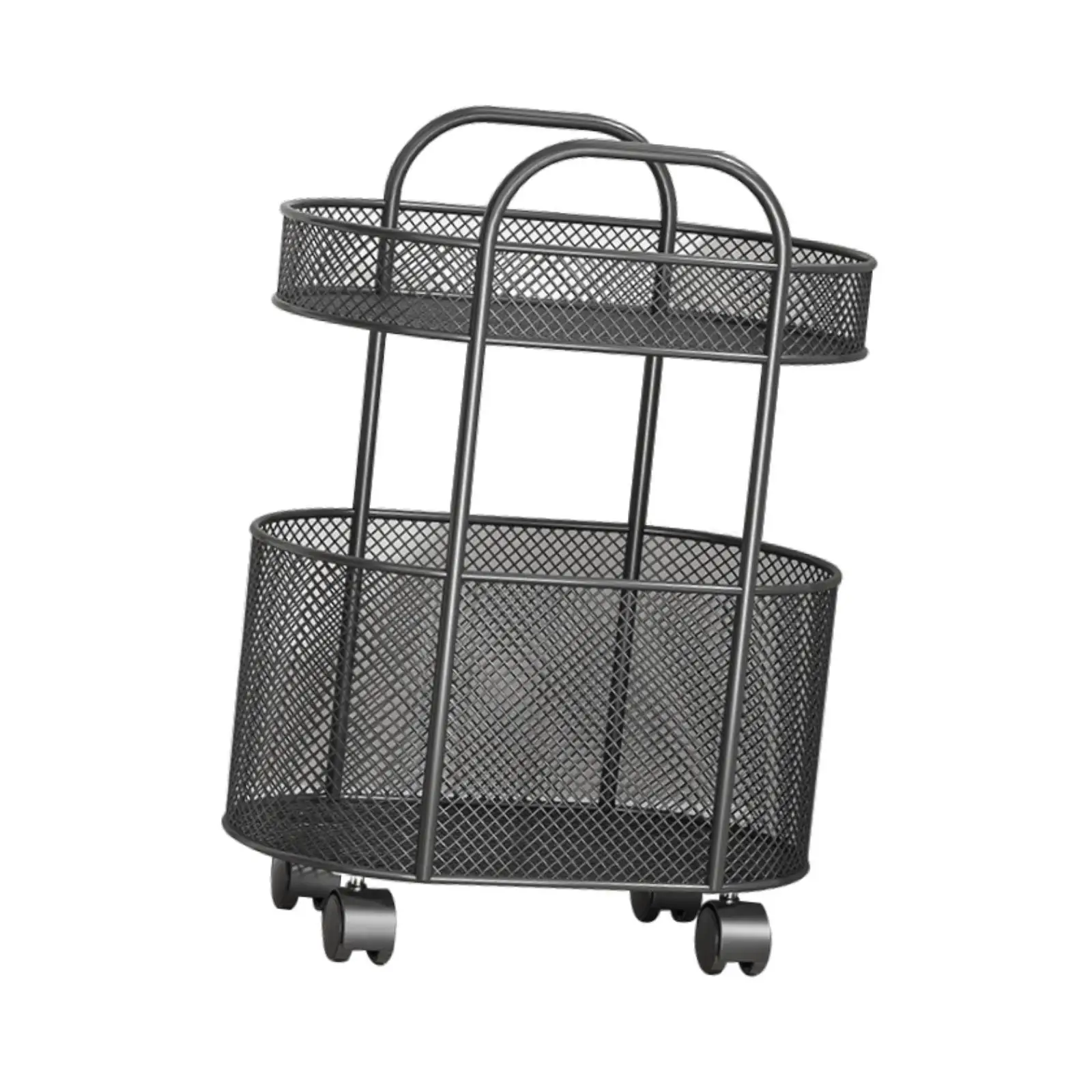 Rolling Book Cart with Wheel Movable File Folder Organizer for Office Dorm
