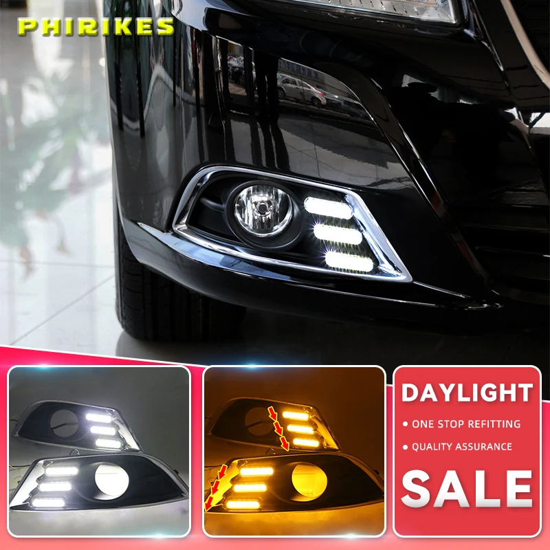 

2PCS For Chevrolet Epica 2013 2014 White yellow blue LED Fog Lamps Daytime Running Light DRL