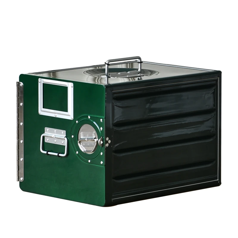 

Several retro industrial fan bedside storage boxes