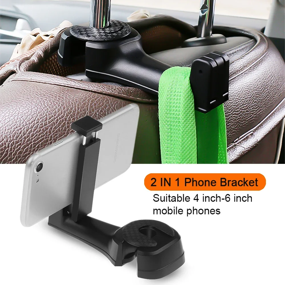 

Car Seat Back Hook Headrest Hidden Mount Auto Vehicle Back Seat Organizer Car Accessories Hanging Hooks Storage Hanger Universal