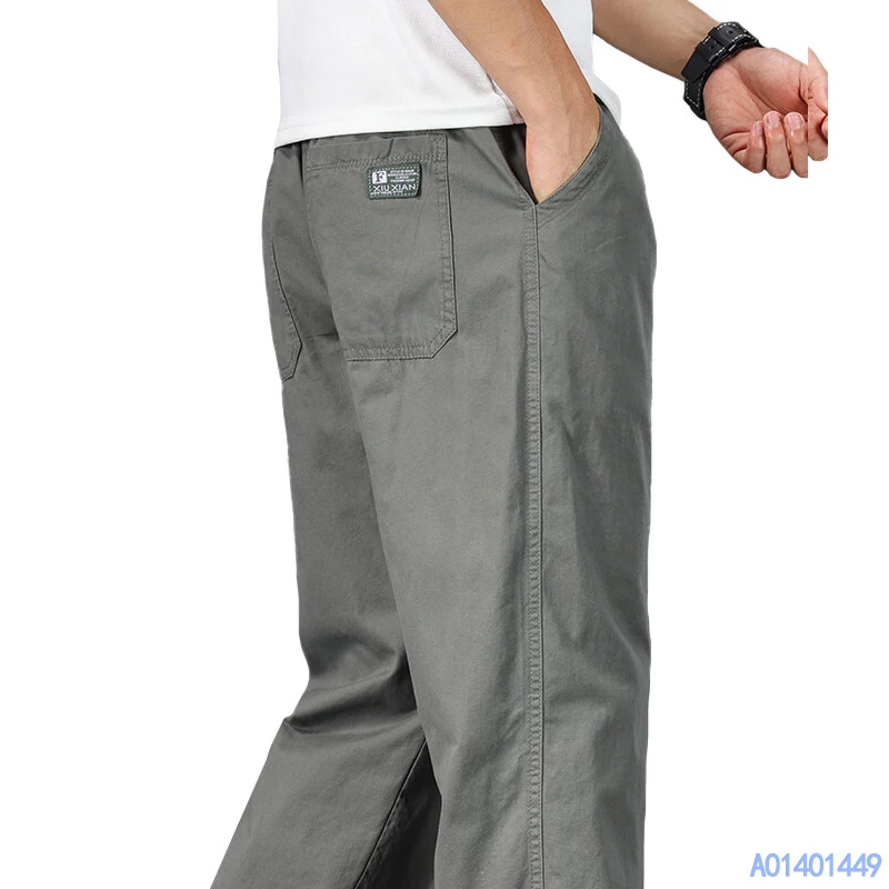 NONE Men's Plus Size Cotton Joggers Black 3
