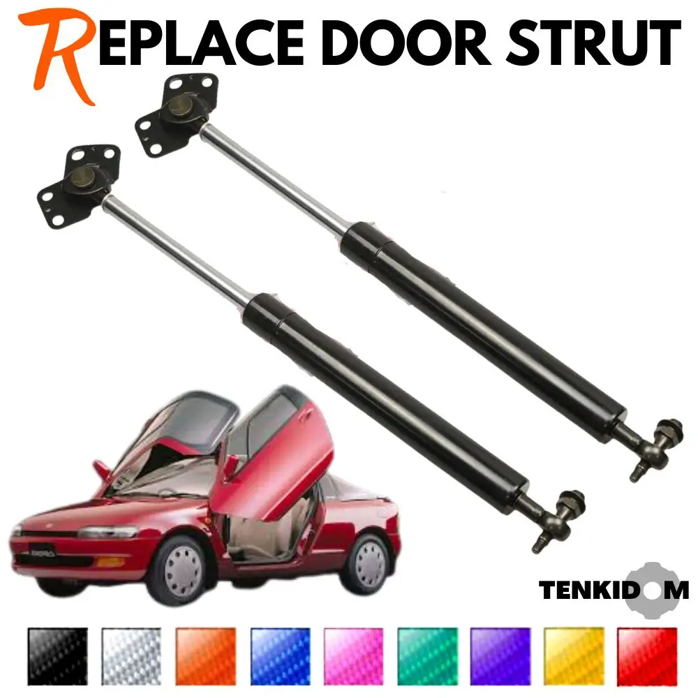 

Lift Supports for Toyota Sera Front Opening Door March 1990-June 1992 Phase I and II Dampers Shocks Springs Arm Props Shocks