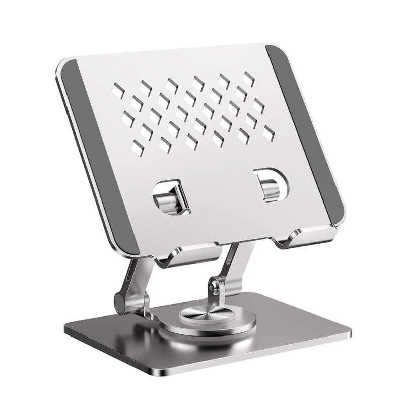 

360Degree Rotatable Tablet Stand With AntiSlip Silicone Base Foldable Tablet Holder and Firmly Grip for Study